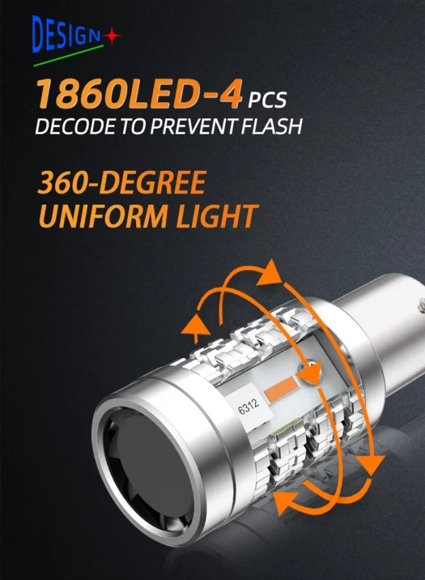 1156 3156 7440 1860 csp 4smd LED Bulb (1)