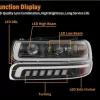 Led Headlights for 1999-2002 Chevy Silverado 1500 (4)(1)