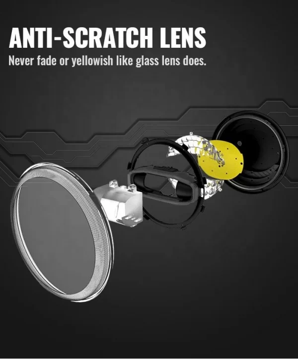 Liwiny 7'' LED Headlight Assembly (1)