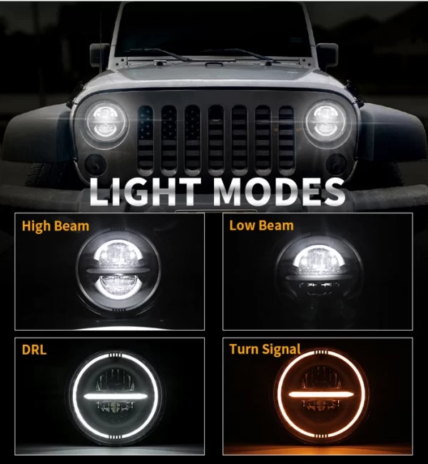 Liwiny 7'' LED Headlight Assembly (1)