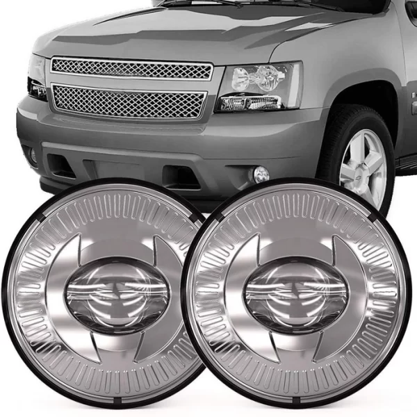 Liwiny For chevy Led Fog Lights Front Round (2)