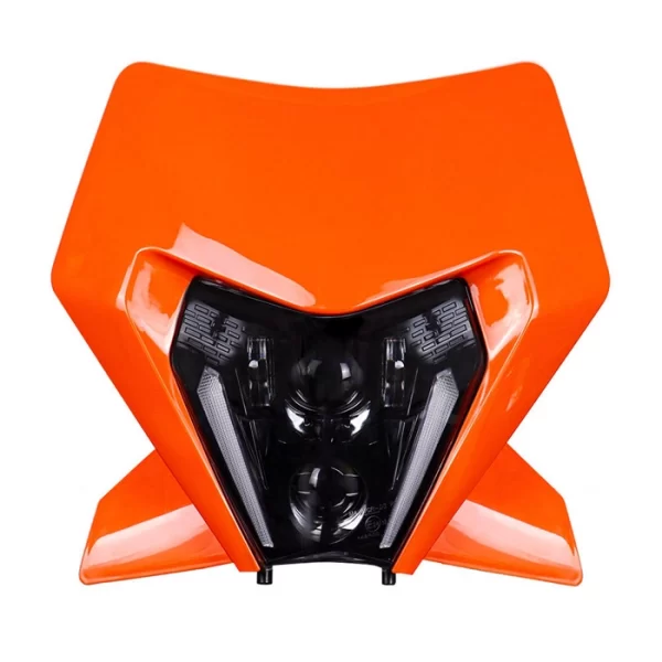 Liwiny LED Headlight Assembly With Orange Lampshade (1)