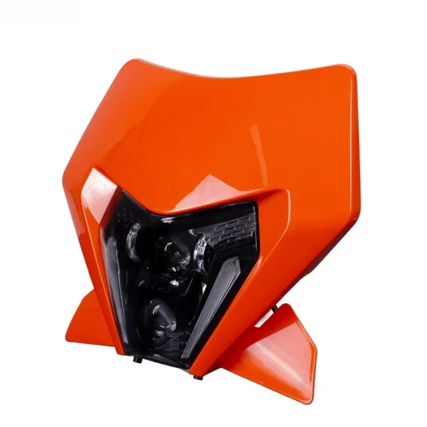 Liwiny LED Headlight Assembly With Orange Lampshade (2)