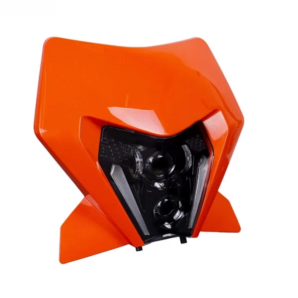 Liwiny LED Headlight Assembly With Orange Lampshade (3)