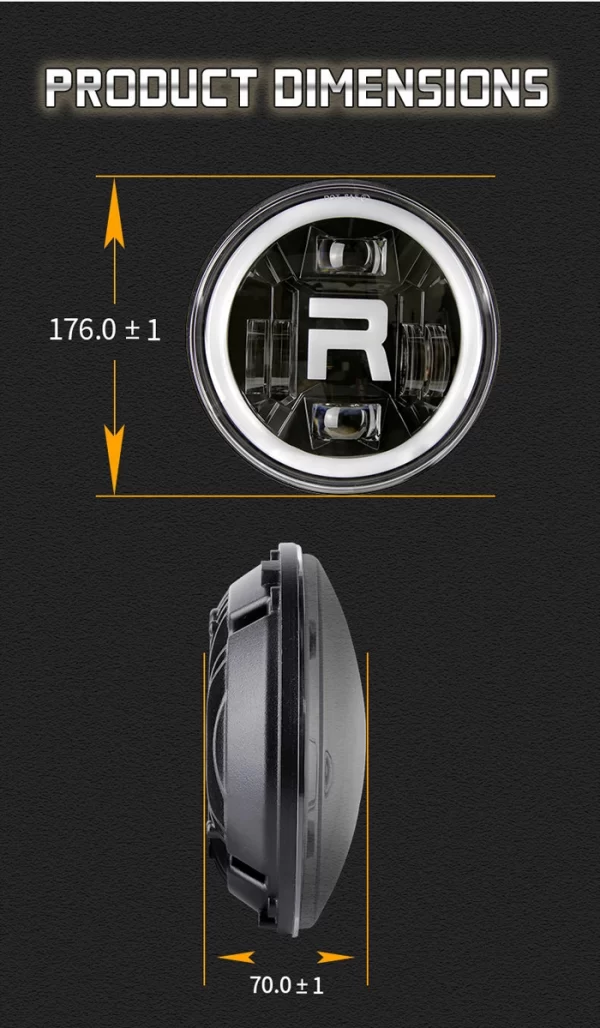 Liwiny LED Headlight Hi Lo Beam (3)