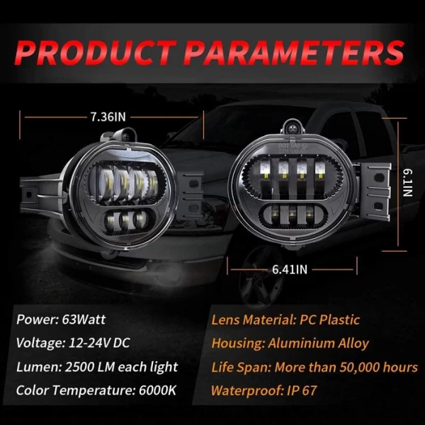 Liwiny Led Fog Light Kit (2)