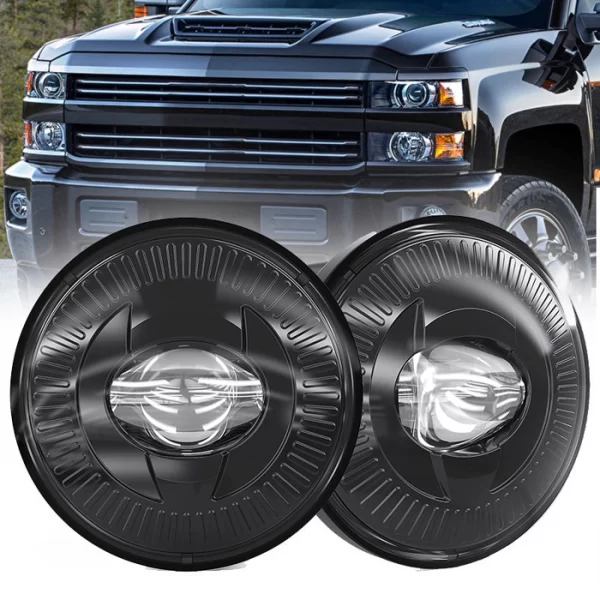 Round Fog Light for Chevy GMC Ford (1)