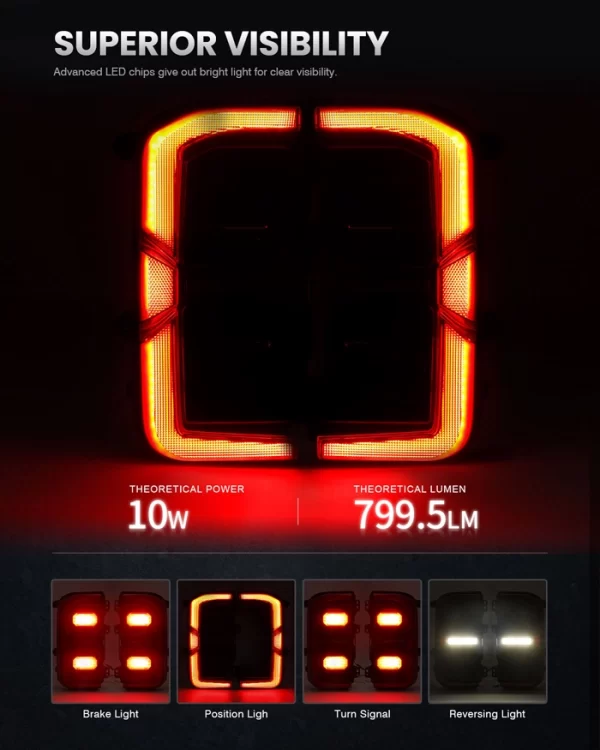 Turn Signal U.S. Version Taillight (4)