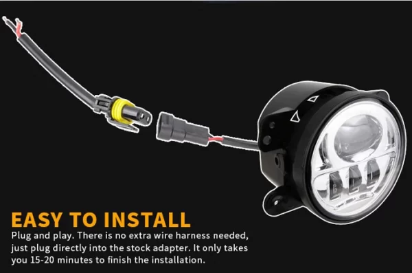 for 07-13 Jeep Wrangler Unlimited 4-Door 2-Door Fog Lamp (1)