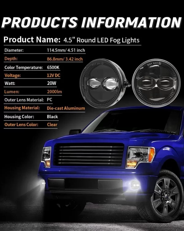 for 2008-2011 Ford Ranger Accessories Fog Lamps (1)