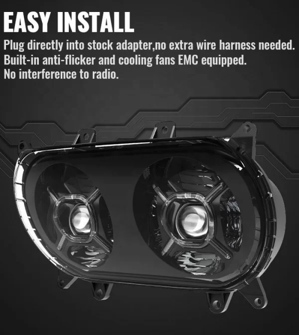 for 2015-2025 Harley Davidson Road Glide 5 34' Modern Harley Lighting (1)_1